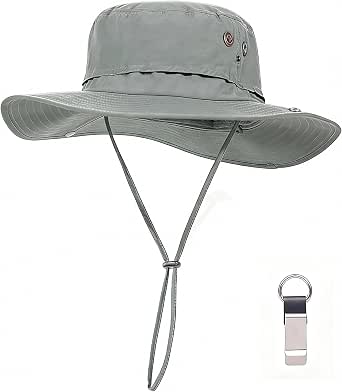 Plus Size XL XXL Sun Hats for Men Bucket Boonie UV Protection UPF50+ Waterproof Wide Brim Foldable Fishing Beach