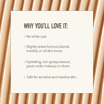 Nuda SolarGlow Zinc Oxide Sunscreen Serum | Daily SPF 30 Broad-Spectrum Mineral Face Sunscreen for Women | with Squalane & Vitamin E, Non Comedogenic for Sensitive Skin | Reef Friendly, (1.6 Fl Oz)