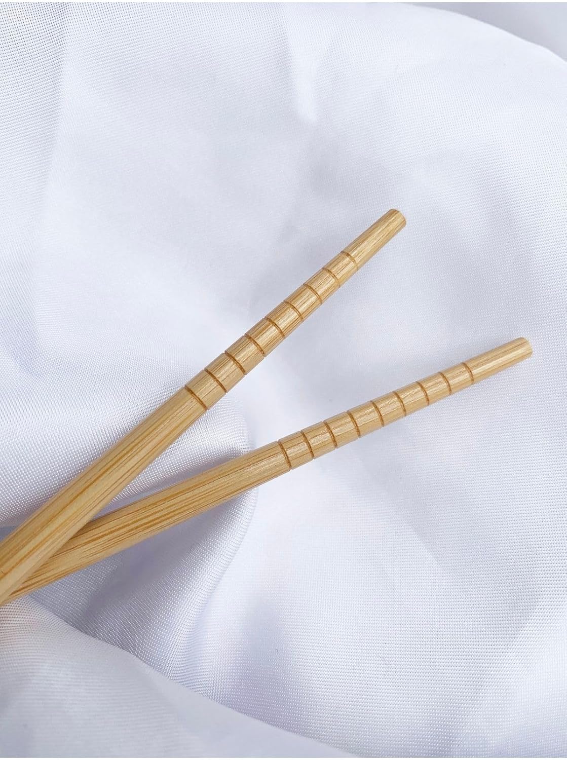Bamboo Chopsticks Set Japanese Style Elderly Woman Figure 1 Pair Beige Color - Grandma
