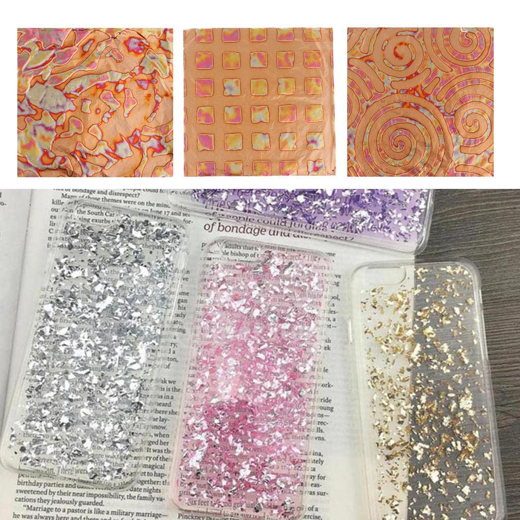 25 Blatt Imitation Goldfolie Bastelblattgold Kupferlose Vergoldungsfolie Zum Kreativen Verzieren von Möbeln Und Bildern für Handwerkskurse