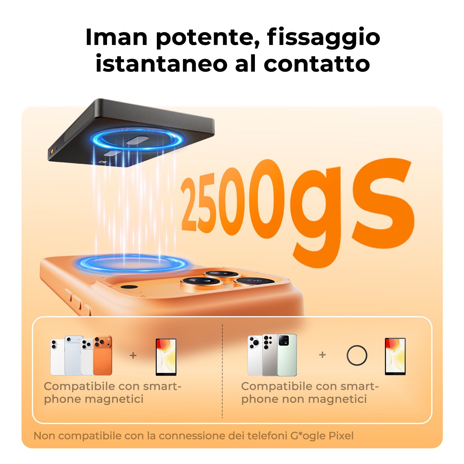 K&F CONCEPT Schermo selfie 5", Monitor magnetico wireless 4K/1080p per fotocamera posteriore, portata 50 m, P2P, compatibile iPhone & Samsung, per creator di contenuti