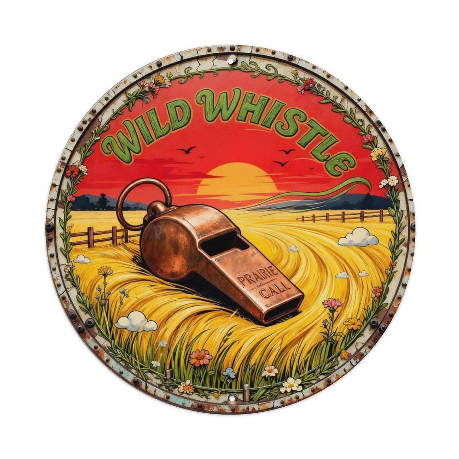 Wild Whistle Sign Metal Tin Sign Plaque