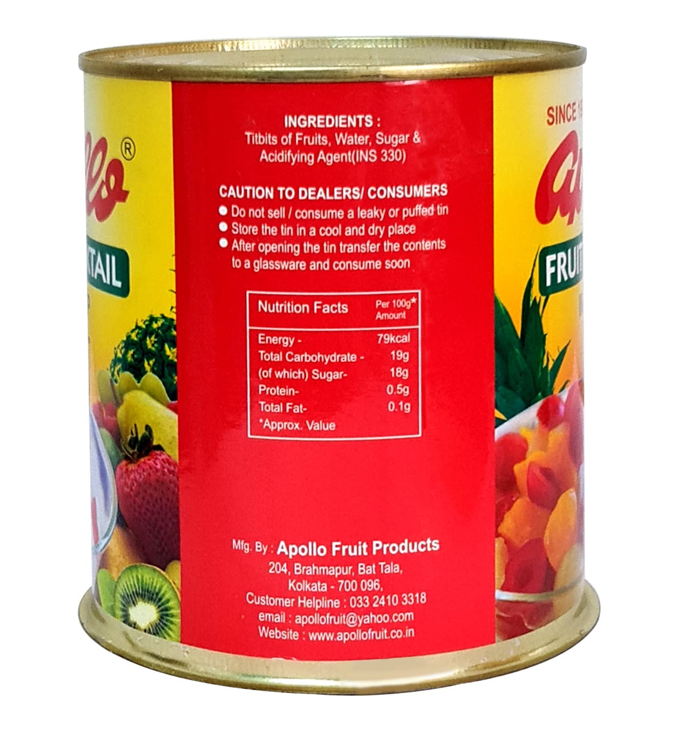APOLLO Fruit Cocktail In Syrup 850 gm - Image 3 thumbnail