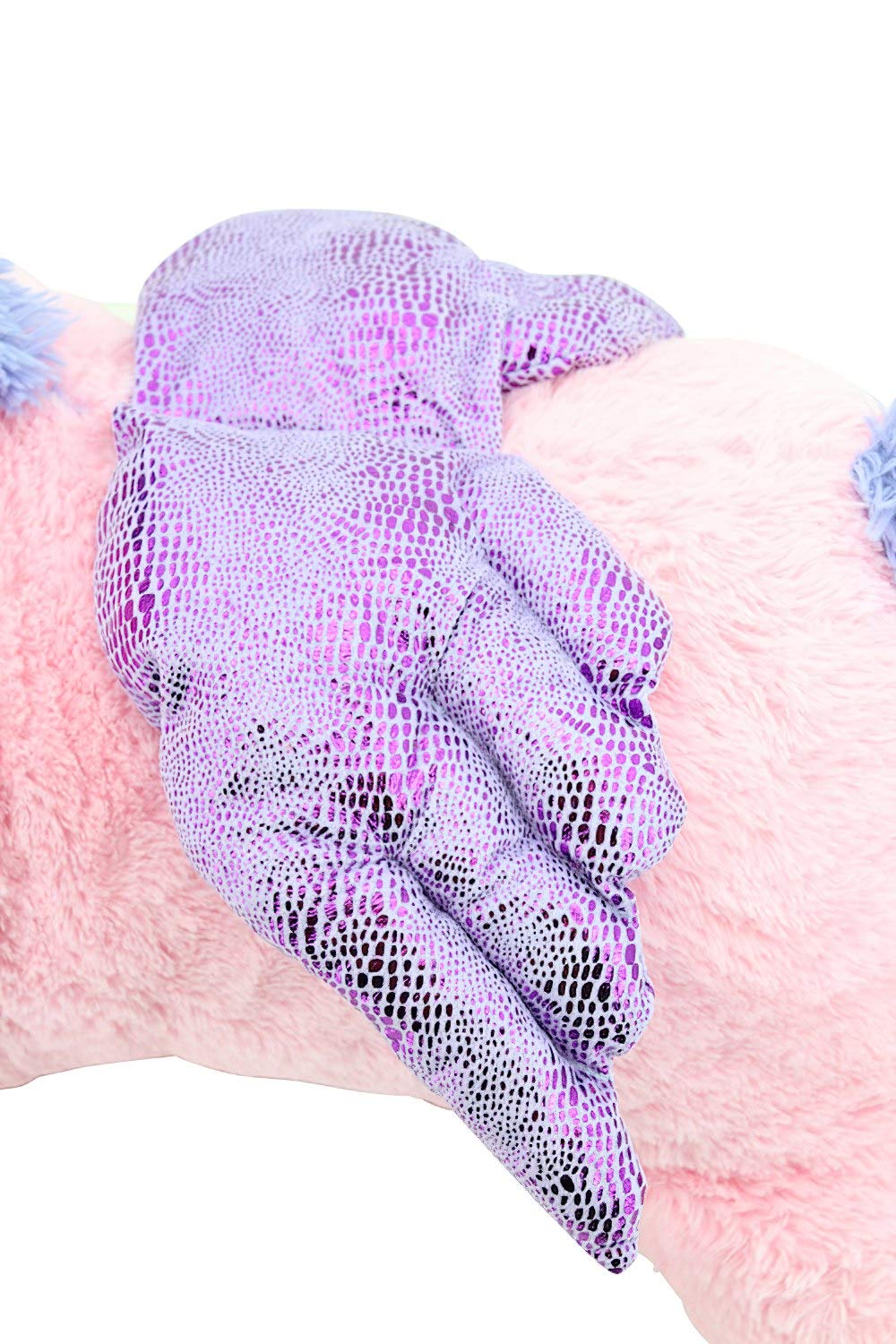 Sweety Toys 8049 XXL Einhorn Pegasus Plüschtier, 130 cm, Rosa | Plüschtier für magische Momente im Kinderzimmer.