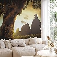 Vista 29 de artgeist Mural de Pared Forestal 154x122 pulg - Adhesivo de Pared Autoadhesivo para Despegar y Pegar, Adhesivo de Pared, Adhesivo de Foto