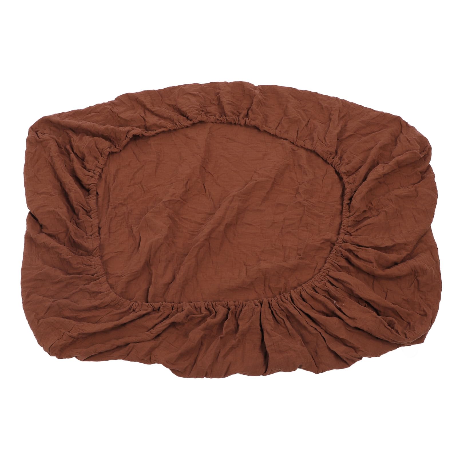Drap de berceau en mousseline brun 49x29x11 pouces drap-housse respirant pour bébé