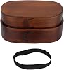 Restokki 2 Layer Japanese Box Wooden Food Storage Containers for Kids Adults Hiking Climbing Office School