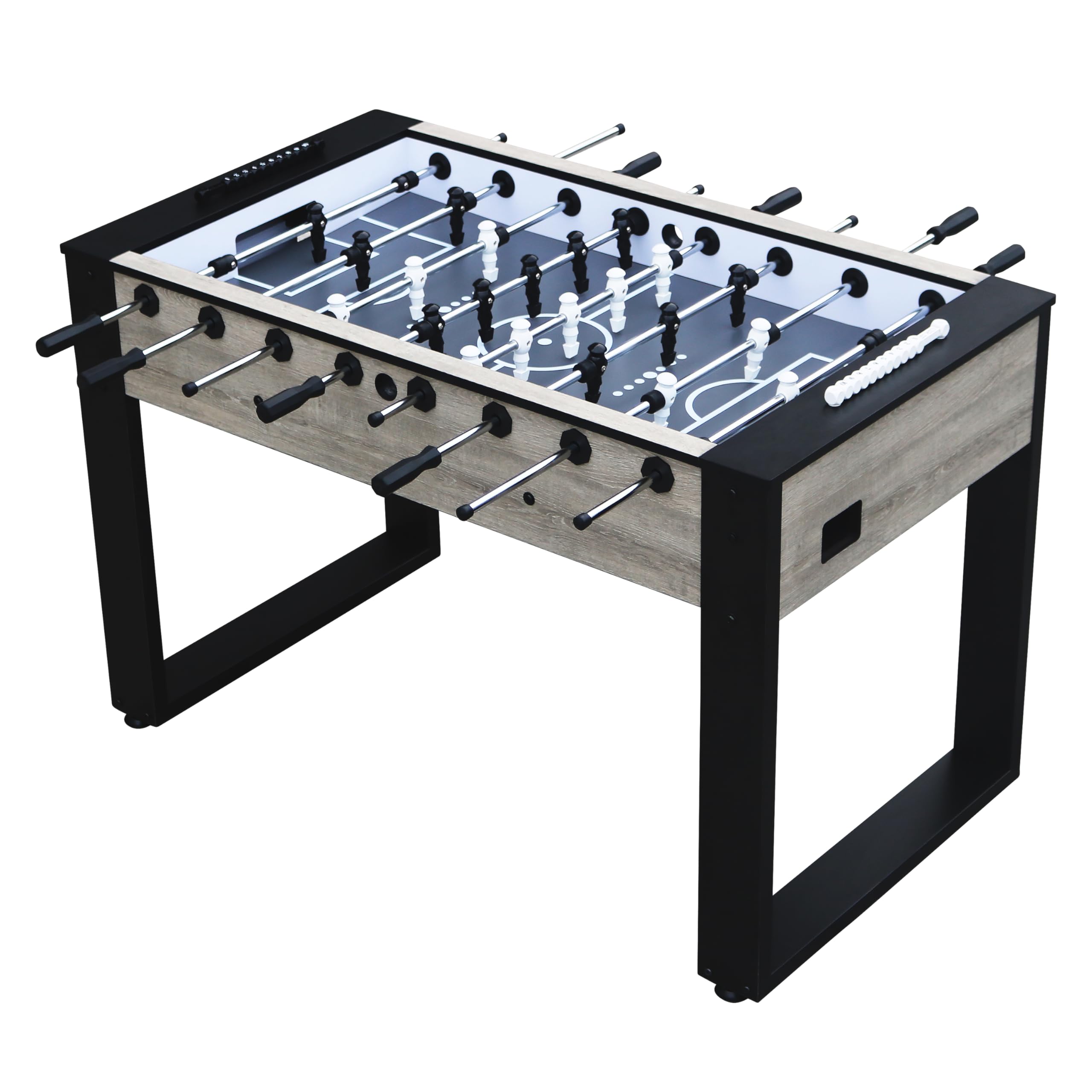 Cougar Panna Pro Futbolín / futbolín Roble con aspecto madera | Futbolín ajustable incl. 4 pelotas y contador de puntos | Futbolín de interior para niños y adultos | Dimensiones : 140x77x88 cm