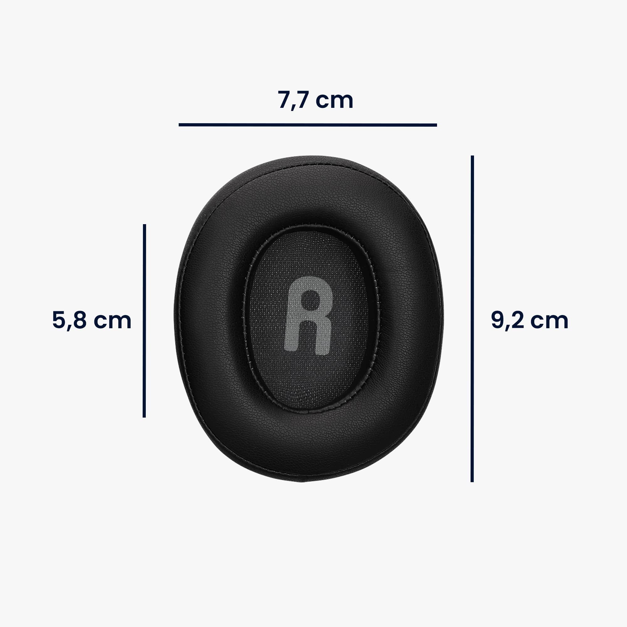 kwmobile 2x Headphone EarpPads for JBL Tune T760NC / T750BTNC / T710BT / T700BT Replacement Ear Pads - Headphone Ear Covers - Black - Image 4