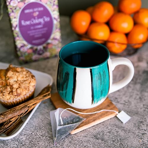 Miniatura 5 de Arroyo Kitchen by Little Jasmine, Rose Oolong Tea, té taiwanés premium, pirámide y bolsas de té ecológicas, 100% natural, para té helado caliente o