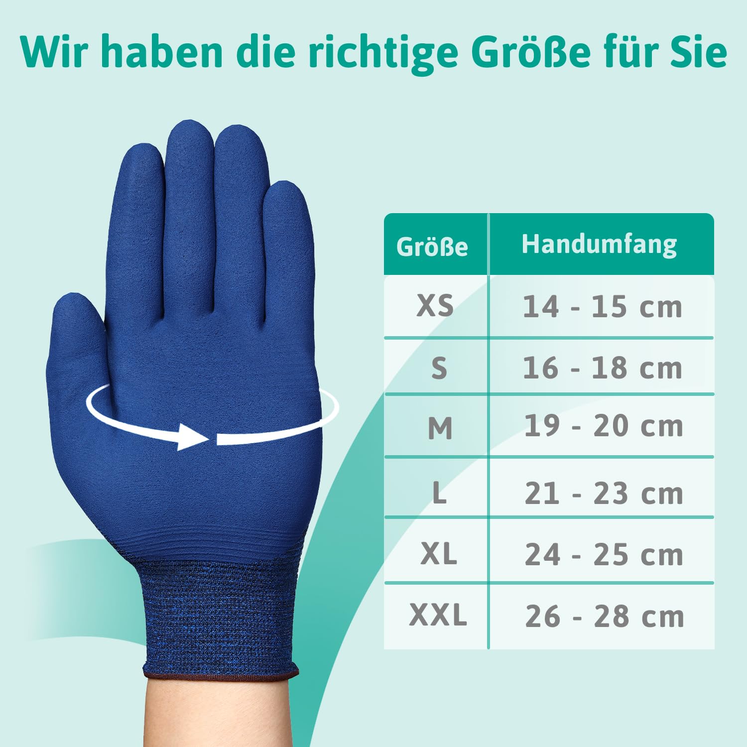 Ansell HyFlex 11-819 Dünne Arbeitshandschuhe, Rutschfeste Nitril-Beschichtung, Schutzhandschuhe vor Elektrostatischen Entladungen, Antistatisch, TouchScreen, Blau, Größe L (12 Paar)