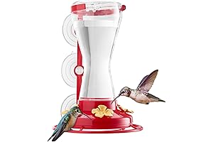 Twinkle Star Window Hummingbird Feeder Suction Cup, 20 fl.oz, 4 Ports