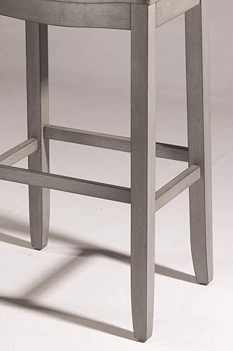 Miniatura 3 de Hillsdale Furniture Fiddler - Taburete de bar sin espalda, color gris envejecido
