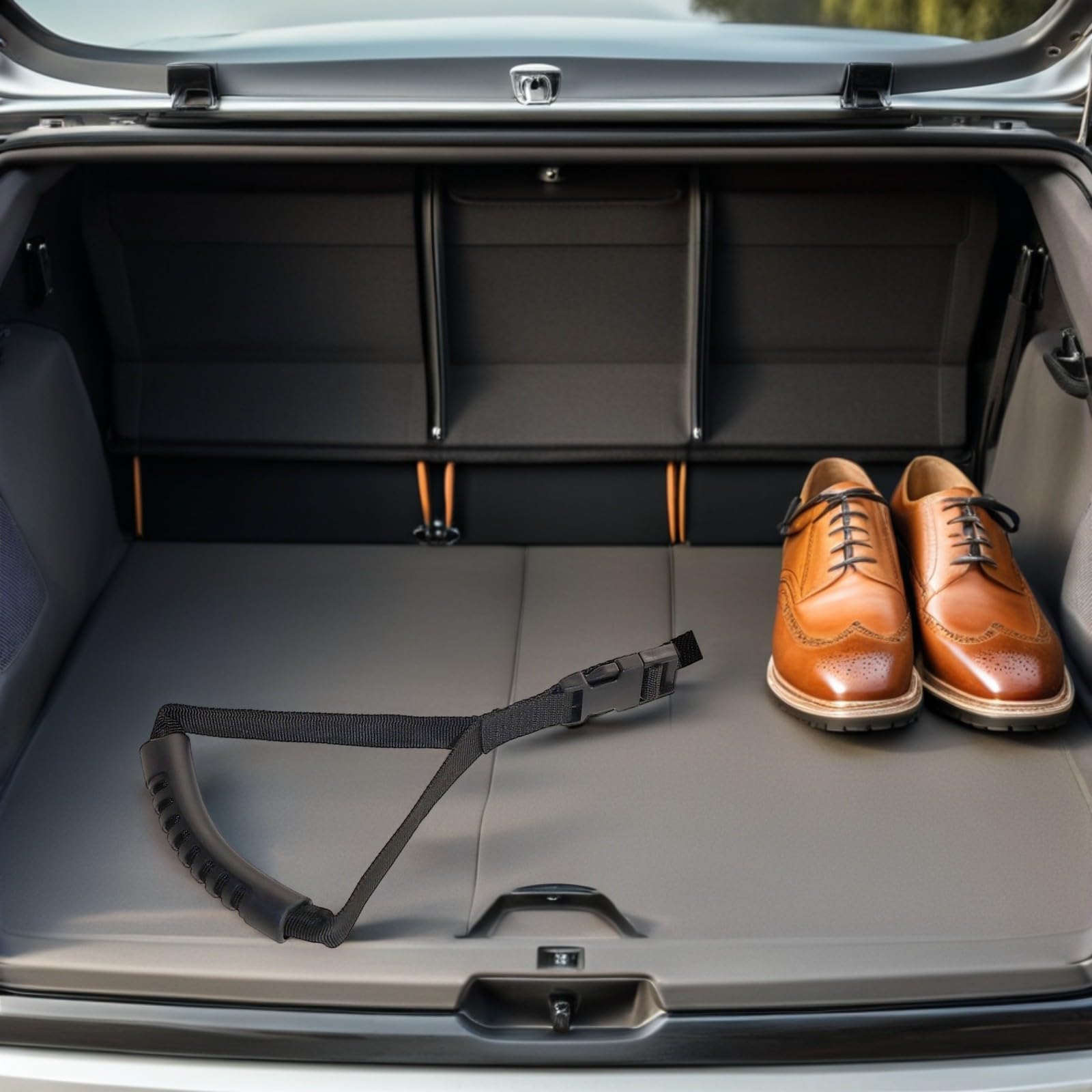 Asa de Soporte para Coche Ergonómica para Ancianos Correa de Nylon Portátil para Asistencia y Seguridad Bajar Vehículos Mango de Resistente y Fácil de Instalar