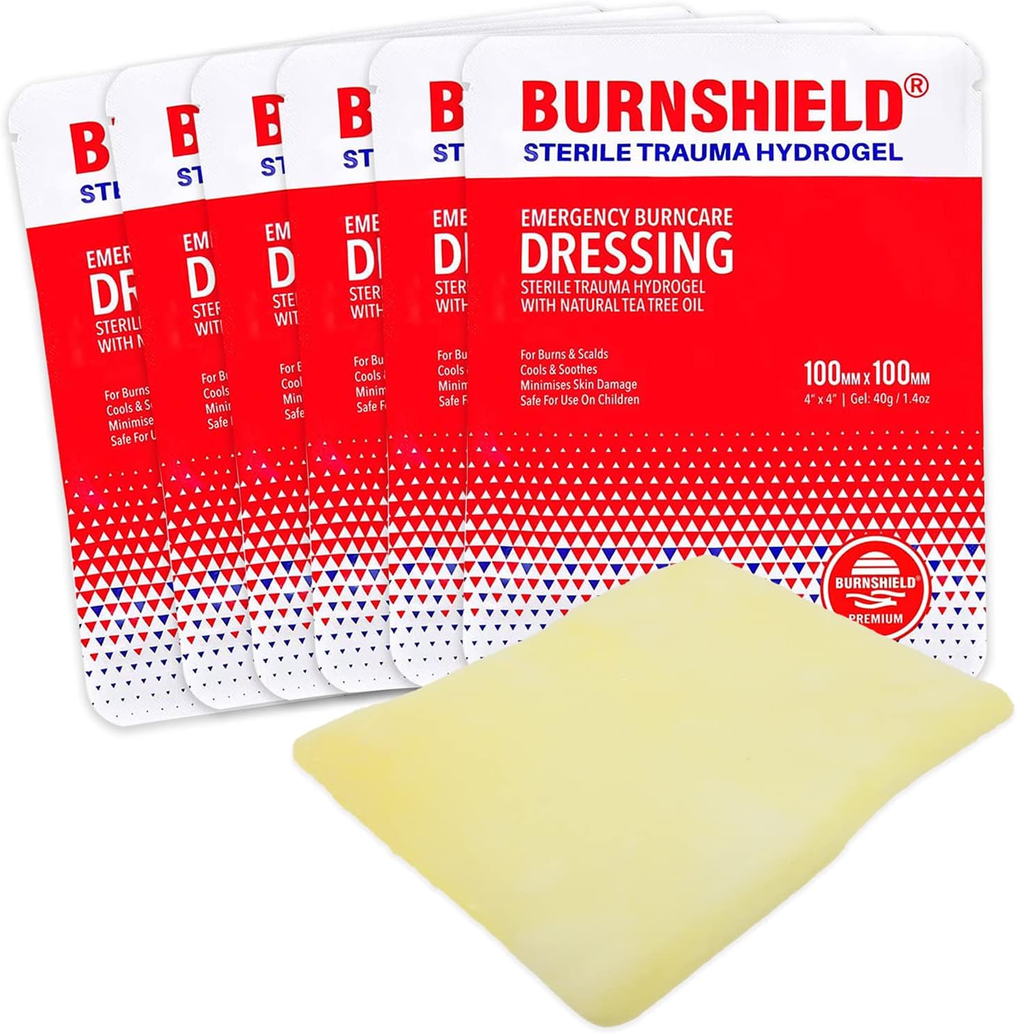 Burnshield Sterile Dressing 4" x 4" - Pack of 6