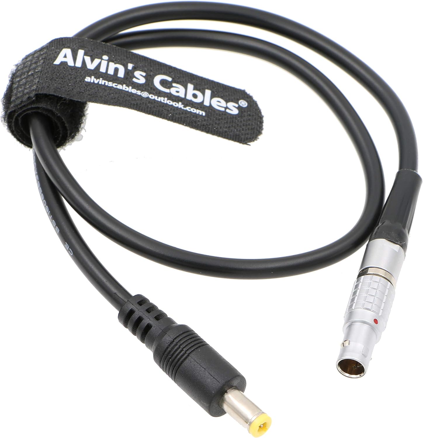 Alvin's Cables 2 Pin Male to DC Power Adapter Cable for Teradek Bond 18 Inches