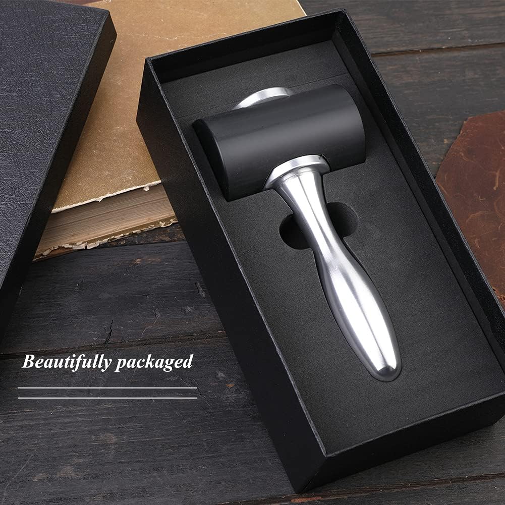 DIUDUS Profession Leather Carving Hammer, T Head Nylon Hammer, DIY Leathercraft Mallet, Handmade Nylon Hammer for Leather Stamp Punching, DIY Craft : Tools & Home Improvement
