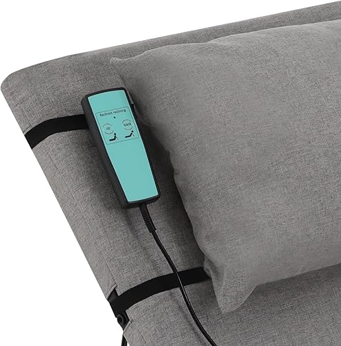 Miniatura 5 de Respaldo elevador eléctrico para cama, respaldo de cama de elevación ajustable de 2-80 con control remoto, capacidad de peso de 600 libras para