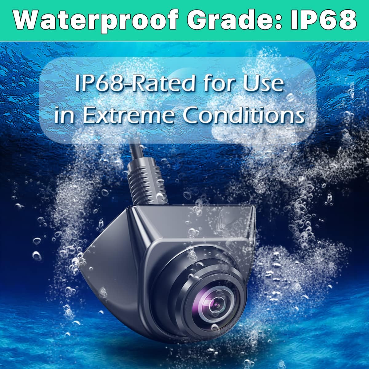 IP68 Rated Waterproof Camera submerged in water