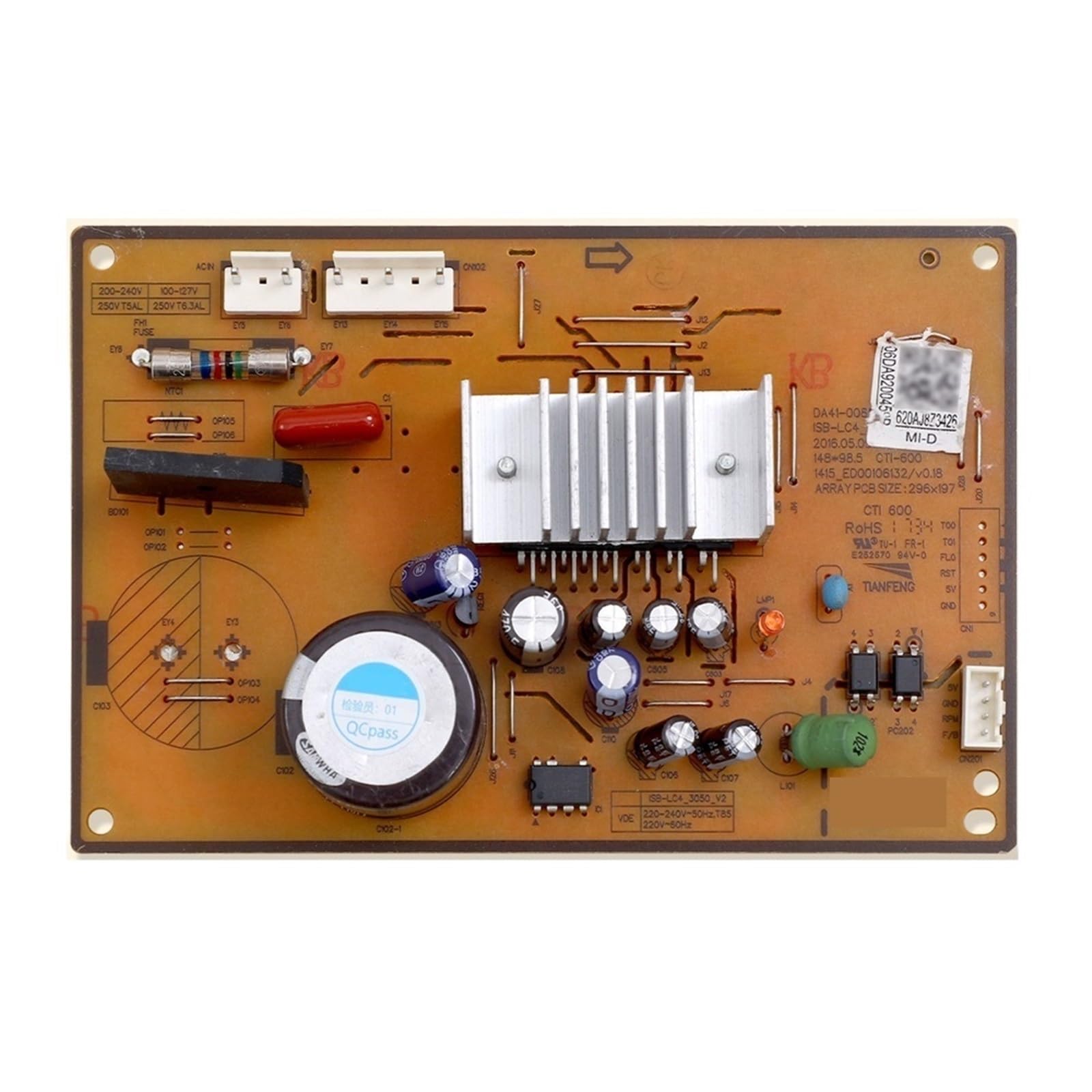 Riswekfw One Color Motherboard Inverter Driver Pcb Board Da92-00459P For Refrigerator Parts