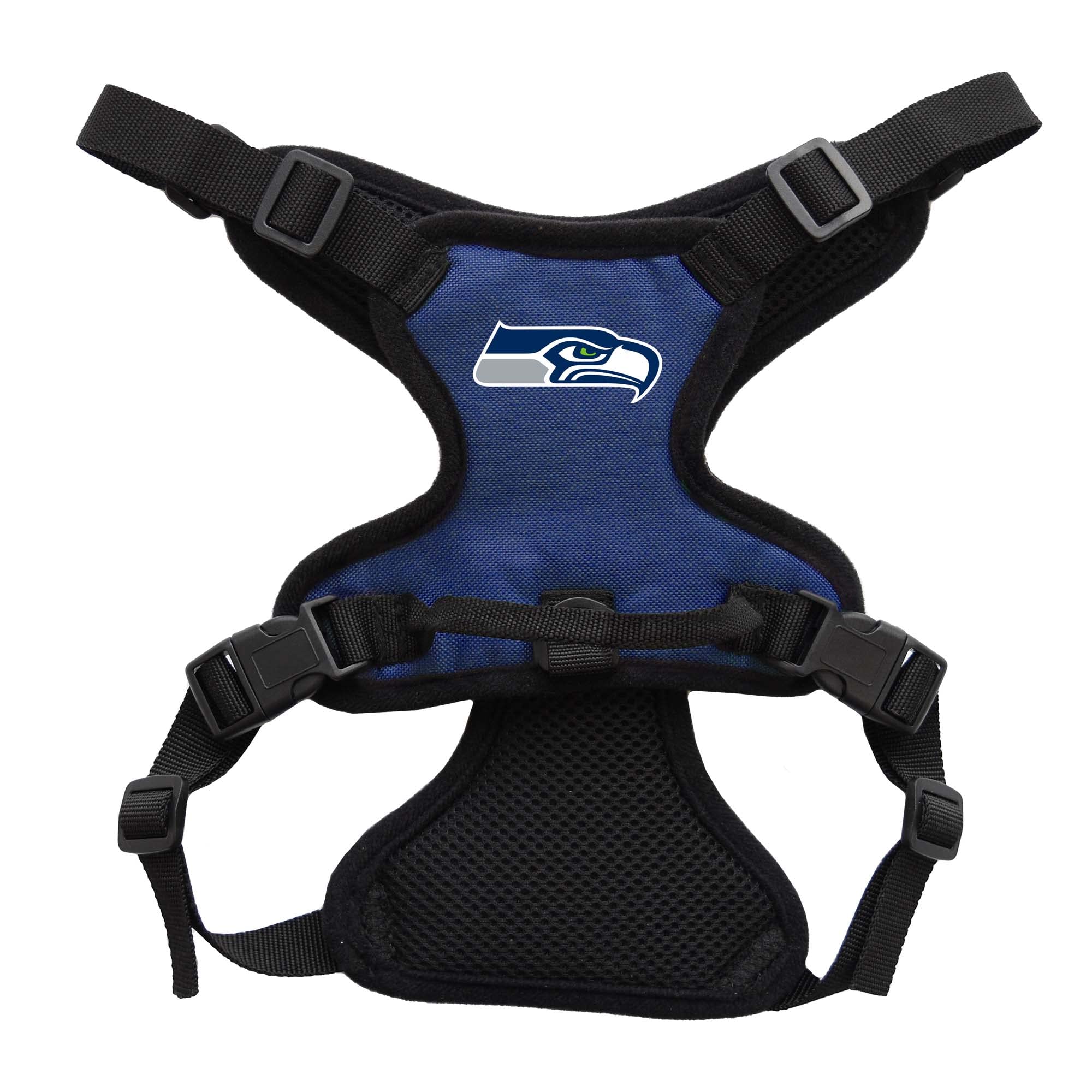 Littlearth Unisex-Adult NFL Seattle Seahawks Front Clip Pet Harness, Team Color, Large