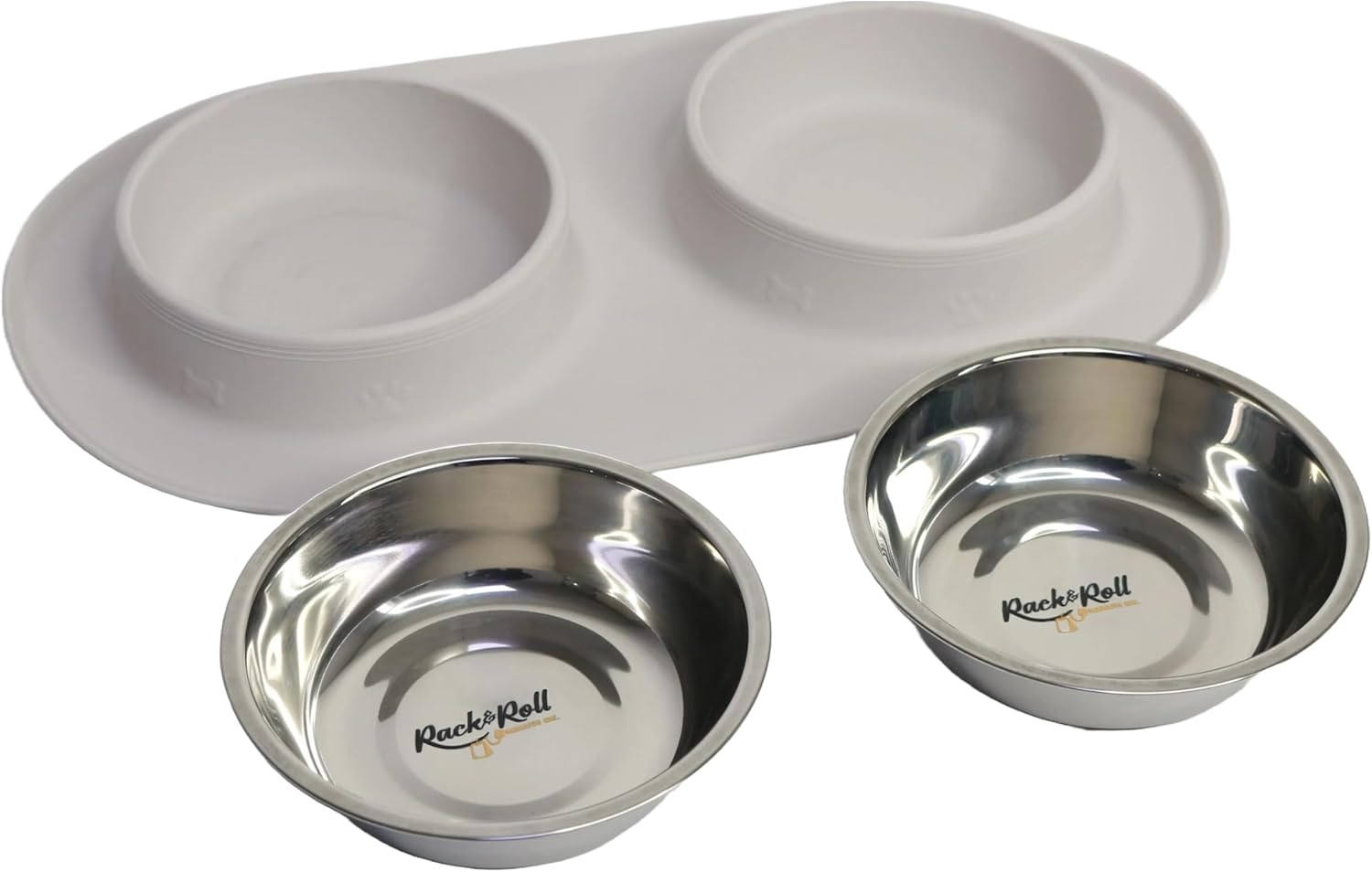 Stainless Steel Pet Bowls with Non-Slip Mat – Easy Clean & BPA-Free