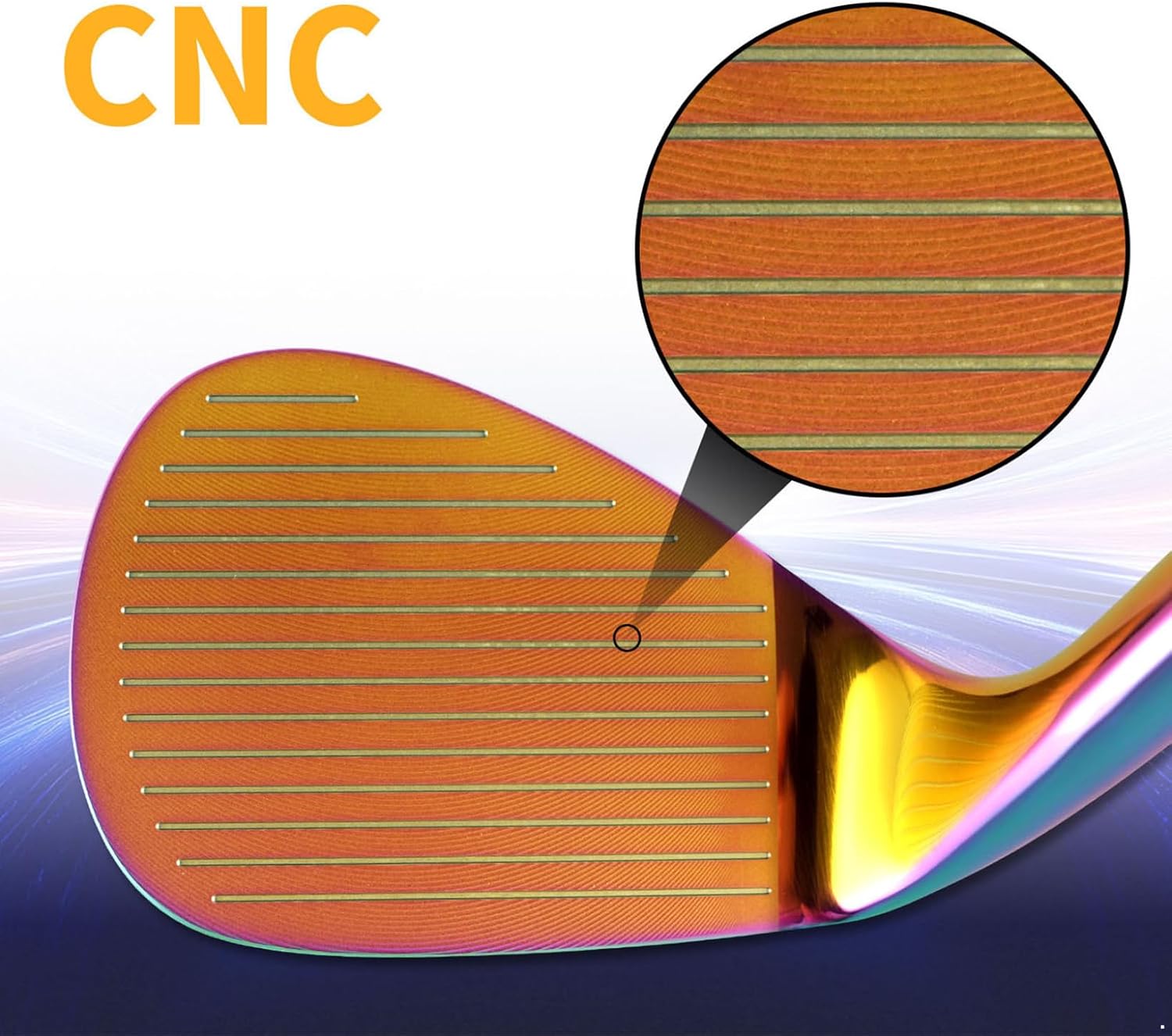 Rainbow Plated Golf Wedge Optimized Trajectory 52 56 60 Degree Pitch Club