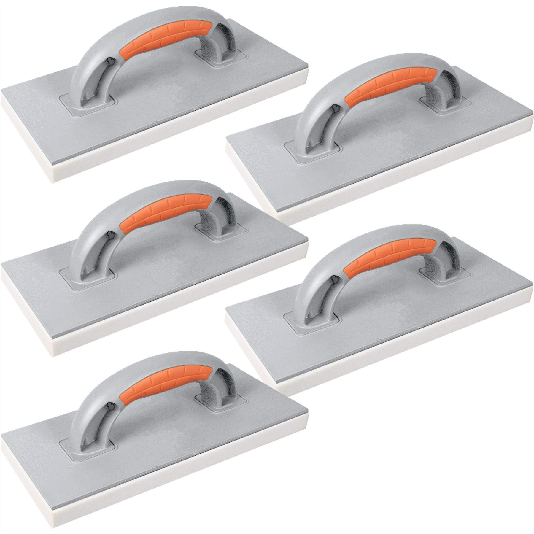 5PCS White Sponge 20mm Rubber Handle Float 280 x 140 Plastering Rendering Rough