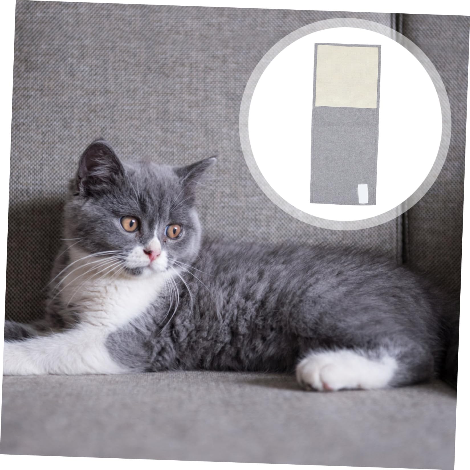 Happyyami Protector contra Arañazos Material Resistente y Entretenido para Sofá Garra de Sisal, Funda Protectora para Reposabrazos para Gatos en Casa o Tienda