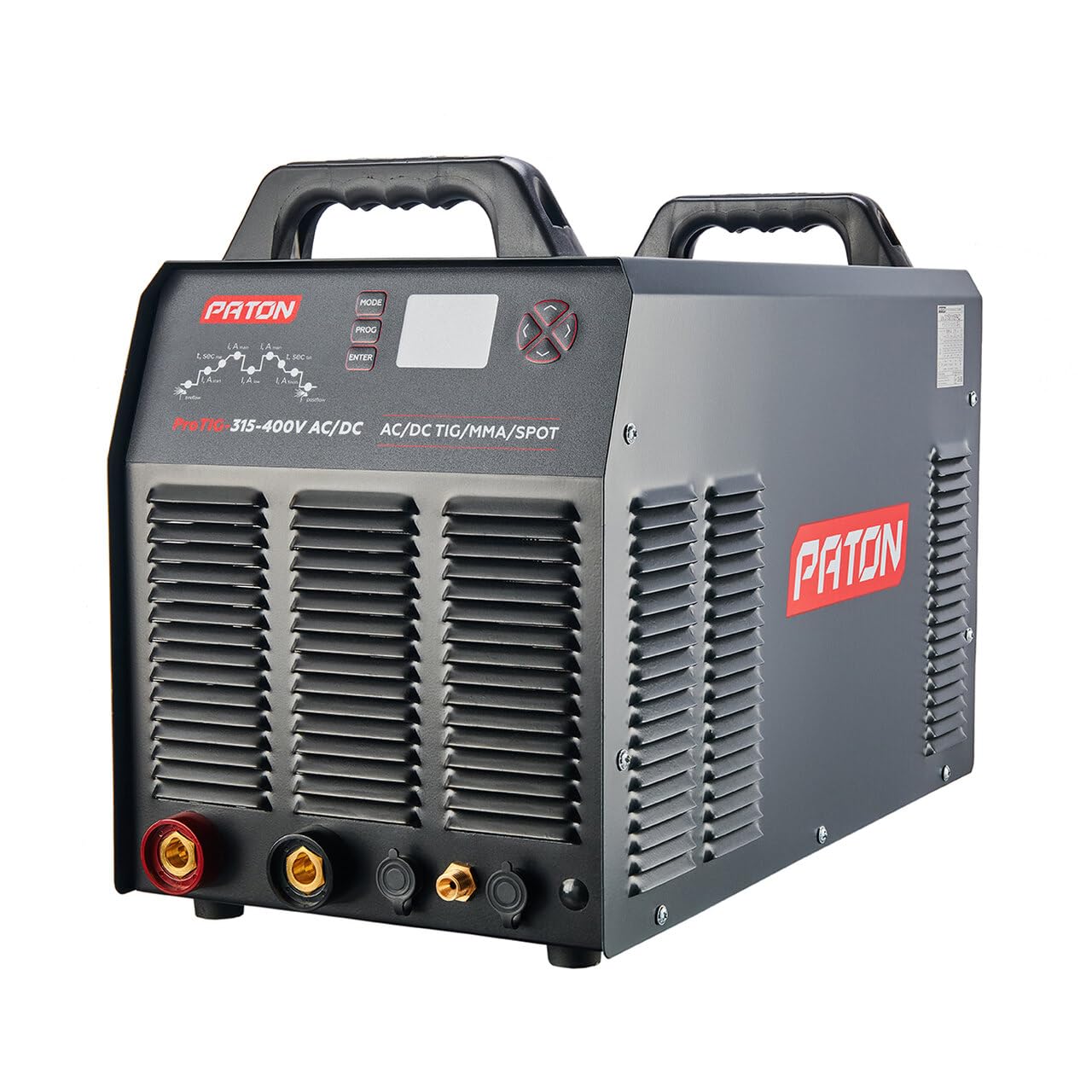 PATON ProTIG-315-400V AC/DC Saldatrice TIG AC/DC professionale 315A – Set completo inverter digitale 400V con impulso, TIG con gas per alluminio e acciaio