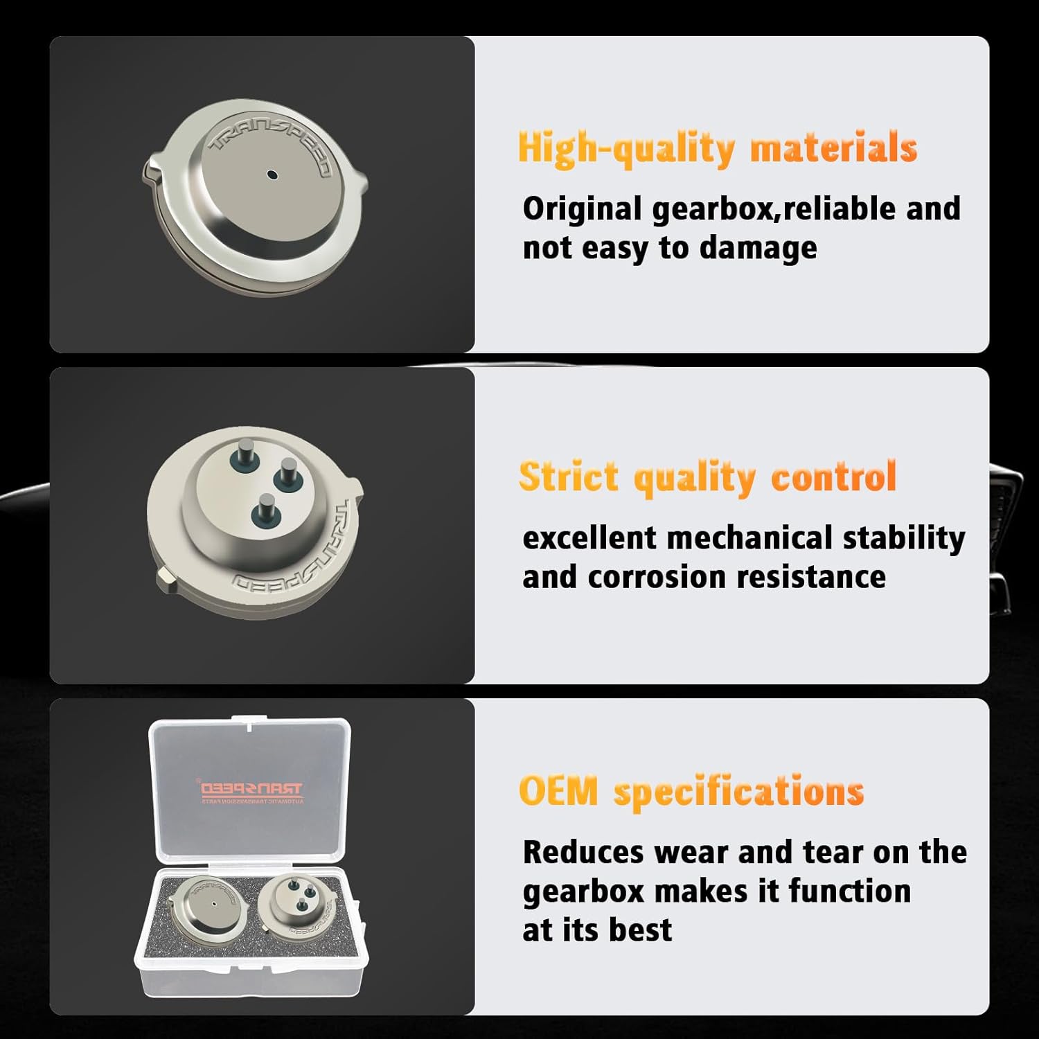 TRANSPEED 0DE 0GC DQ380 DQ381 TCU Transmission Control Unit Clutch Pressure Sensor 2PCS Compatible with VW AUDI Transporter Scirocco Tiguan Q3