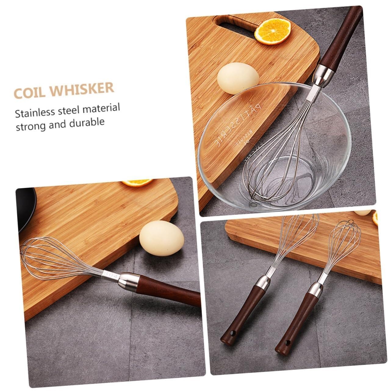Batidor Varillas Cocina Batidor De Huevos De Mano De Acero Inoxidable, Batidora Manual Pequeña For Hornear, Pastelería De Cocina Barillas Batir Batidor De Huevo