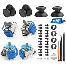 RongZy 4 Pack Sticks for PS5 TMR Electromagnetic Joystick Compatible with Playstation 5 PS5 Stick Drift Controller with Thumbsticks Replacement Parts with Screws