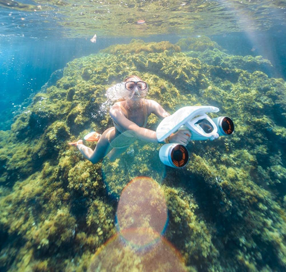 Dron subacuático, propulsor eléctrico, artefacto de natación, Equipo de Buceo de Refuerzo de Buceo autopropulsado, Juguetes Robot Submarino de 1,5 M/S
