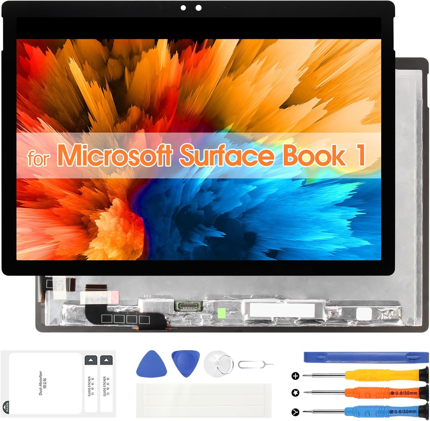 Screen Replacement for Microsoft Surface Book 1 LCD Screen for Surface Book 2 Display 1703 1704 1705 1706 1803 1804 1805 1806 Touch Screen Digitizer Assembly with Tools(Black,13.5 inch)
