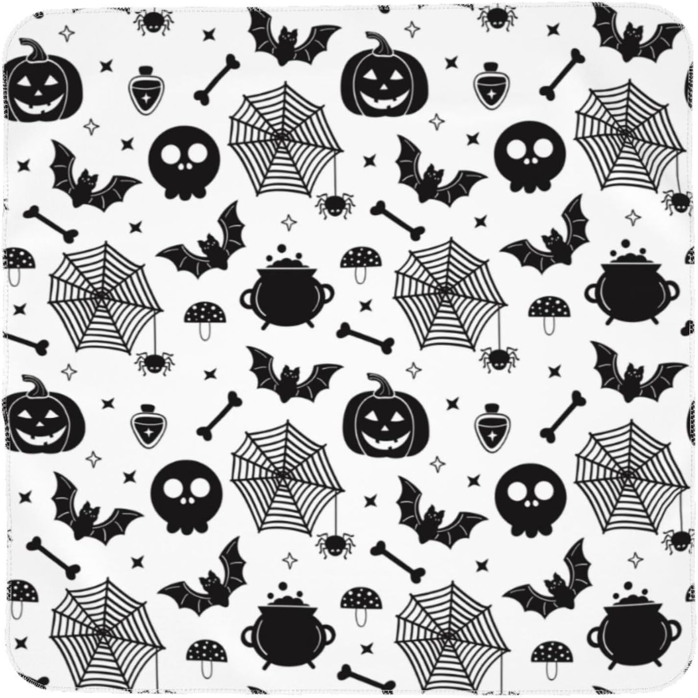 Christmas Halloween Bat Goth Pumpkin Skull Newborn Baby Stuff Baby Swaddle Blanket Throw Wrap Blankets Receiving Blanket Cover Breathable Soft Cozy for Infant Toddler Boys and Girls