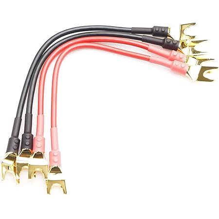 Amazon Wyvern Audio ジャンパーケーブル 完成品 Hifi スピーカーケーブル 4本1組 ハンドメイド Wva Bw01 Yラグ Yラグ Wyvern Audio スピーカーケーブル