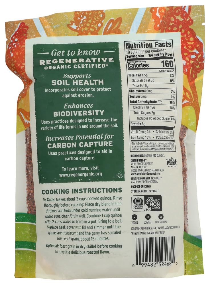 Miniatura 2 de Whole Foods Market Quinoa roja orgánica, 16 onzas