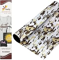 Vista 60 de Firefly Craft - Lámina de vinilo elástico para transferencia de calor, HTV metálico, para planchar para usar con Cricut y Silhouette, para prensa