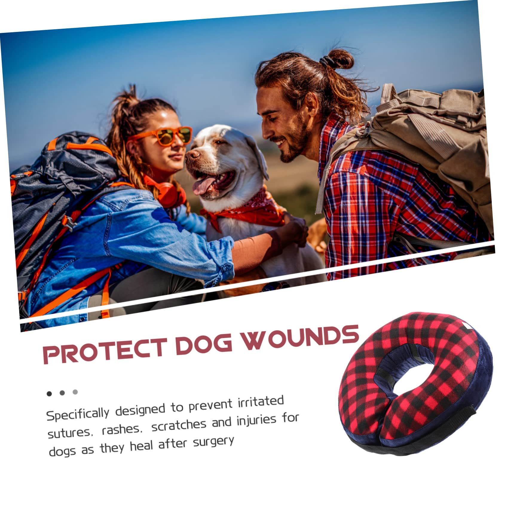 BESPORTBLE 4piezas Collar Inflable para De Mascotas Acolchado y Protección Postoperatoria para Perros y Gatos Alternativa Cómoda Al Collar De Cono Previene Mordeduras y Lameduras