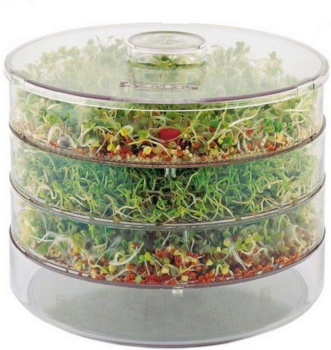 DECOCRAFT THREE LEVELS SEED SPROUTER GERMINATOR FOR BEANS & SEEDS/Healthy, Organic Sprouts