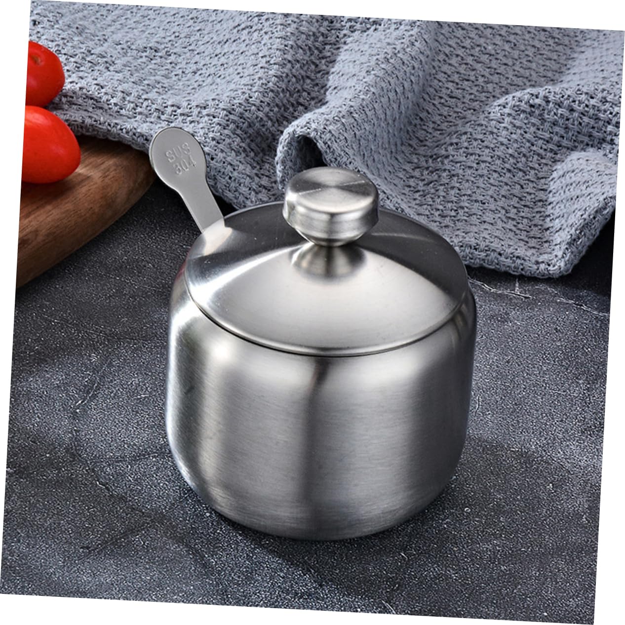 ARTIBETTER Pepper Shaker Spice Jars Shaker Lids Stainless Steel Seasoning Jar Set Small Storage Container for Spices Kitchen Supplies