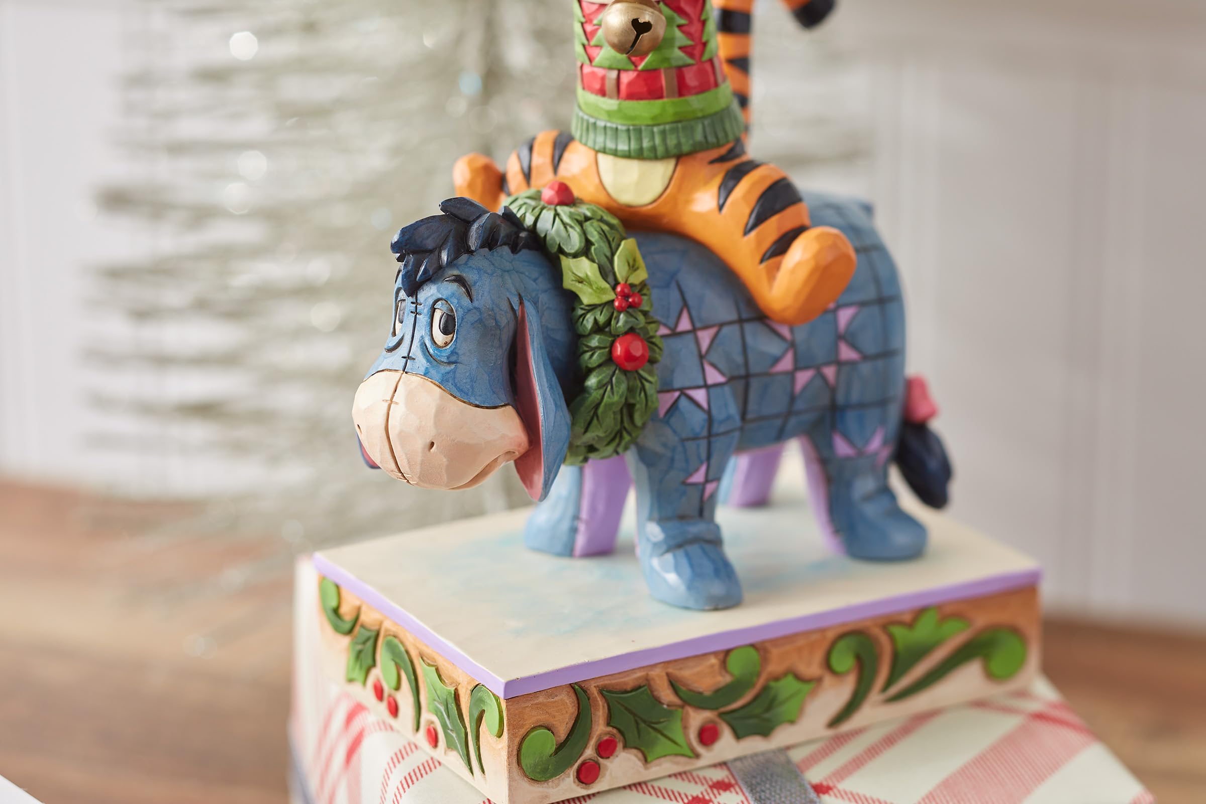 Disney Traditions Christmas Pooh Stacked figurka