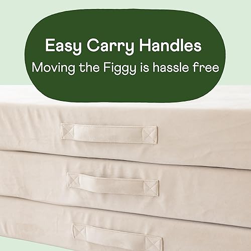 Miniatura 5 de The Figgy Sofá modular de juego de 6 piezas para niños, fundas lavables, fabricado en Estados Unidos, conectores resistentes, de gancho y bucle,