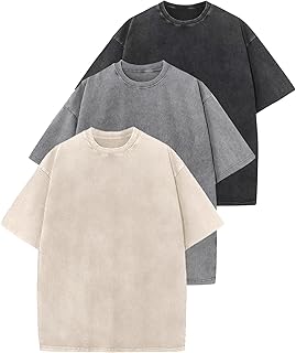 3 Pack Oversized Tshirts for Women Washed Vintage Baggy Boyfriend Tees S...