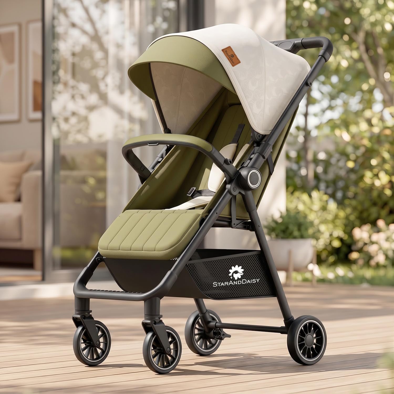 StarAndDaisy Foldable Stroller - Lightweight & Travel Pram -17