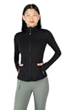 Full Zip Running Track Jacket Lightweight Athletic Slim Fit Jacket with Thumbholes
