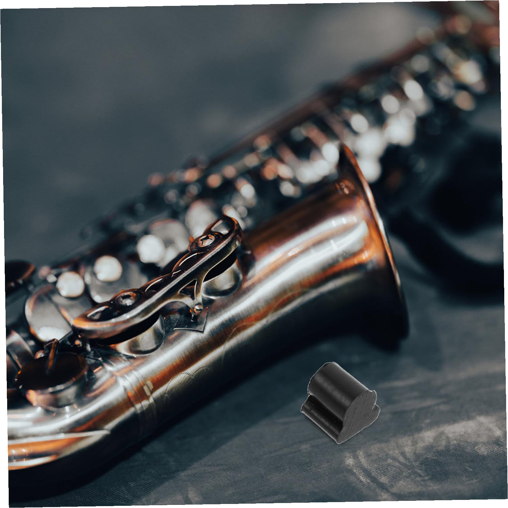 Coussinet de Piston en Caoutchouc Noir pour Cor Français et Euphonium, Absorbeur D'impact Facile à Installer, Lot de 10 Pièces pour Accessoires de Valve