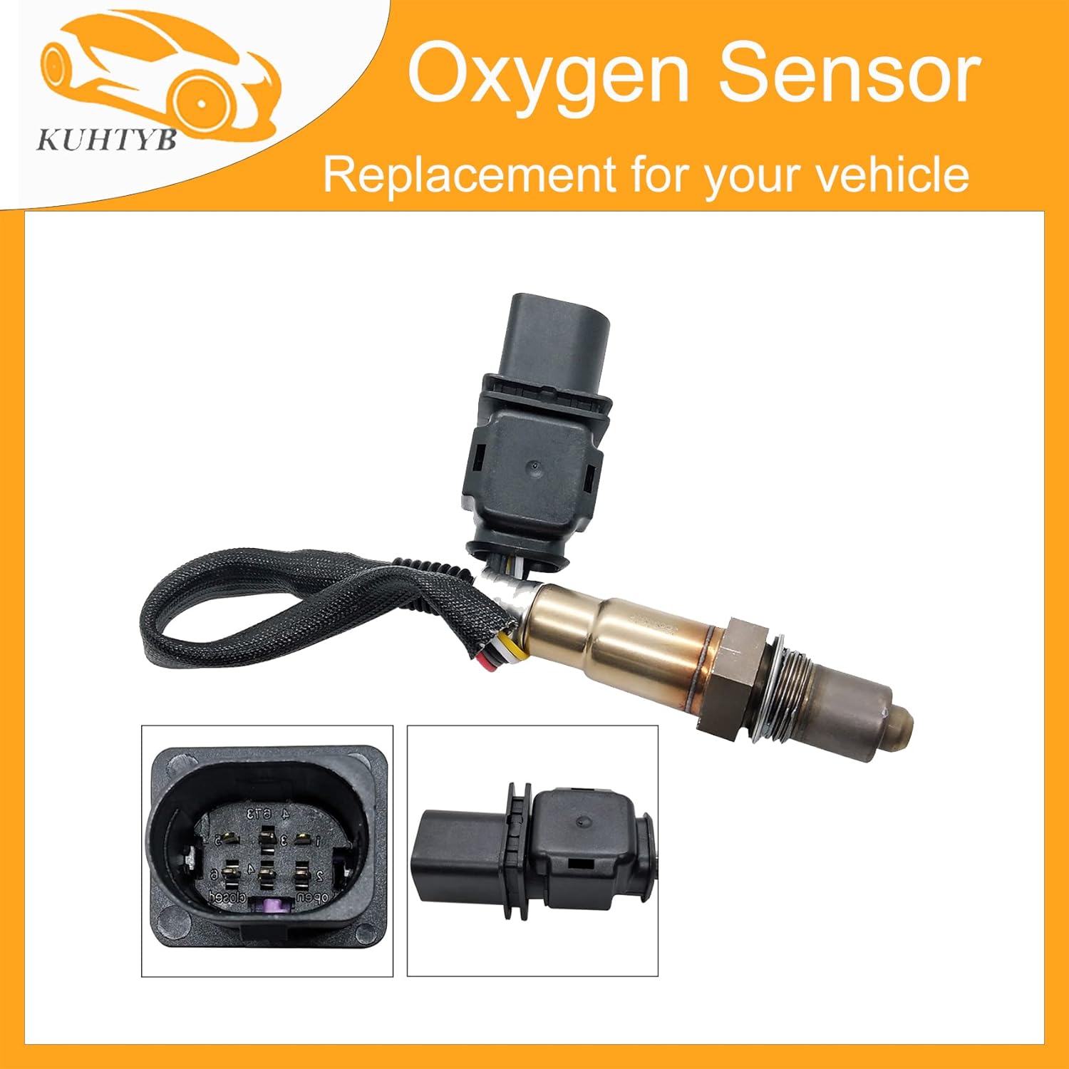 2Pcs Upstream Oxygen Sensor Compatible with FORD 2012 EDGE 2L