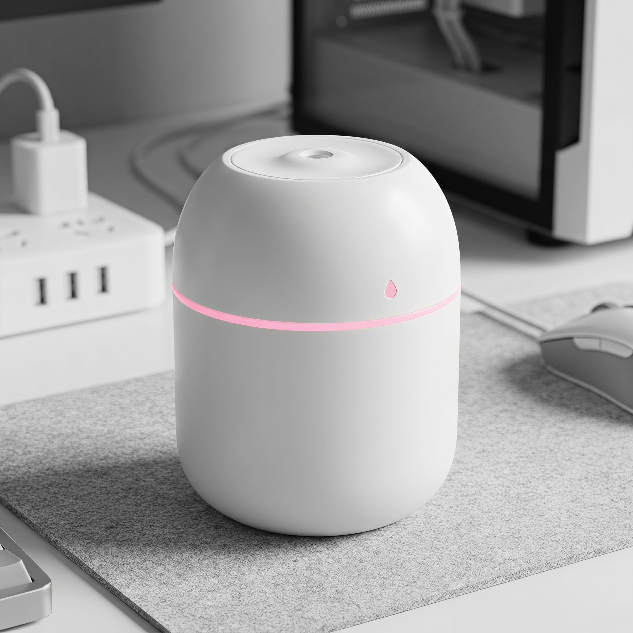 Veemoon Humidificador USB mini de mesa (6 unidades), 220 ml.